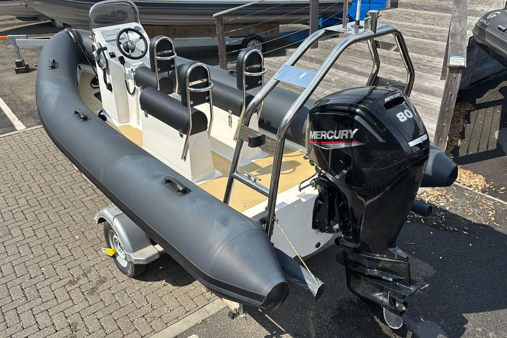 2006 Ribcraft RIB 585 Mercury F115 CT Single Axle yard trailer