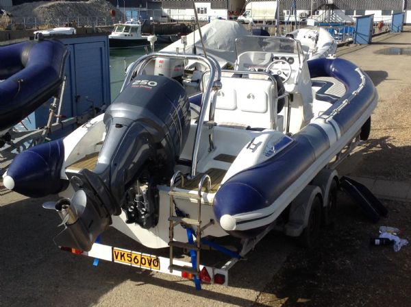 Boat Details – Ribs For Sale - Used Cobra 7.55m RIB with Yamaha F250HP Outboard Engine and Trailer