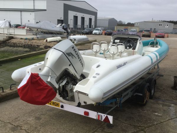 Boat Details – Ribs For Sale - Used Cougar R8 Sports RIB with Honda BF 225HP V6 Outboard Engine