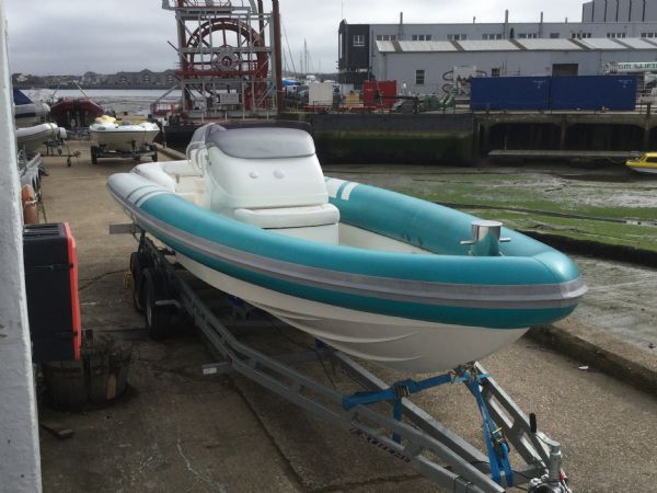 Boat Details – Ribs For Sale - Used Cougar R8 Sports RIB with Honda BF 225HP V6 Outboard Engine