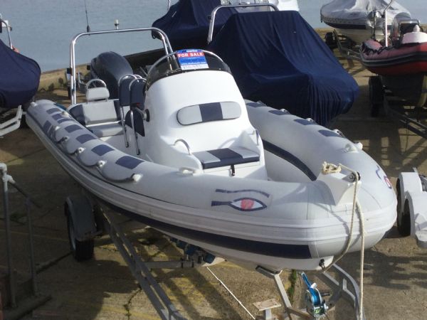 Boat Details – Ribs For Sale - Used Ribeye 6.5m Sport RIB with Yamaha F150 AETX Outboard Engine and Trailer