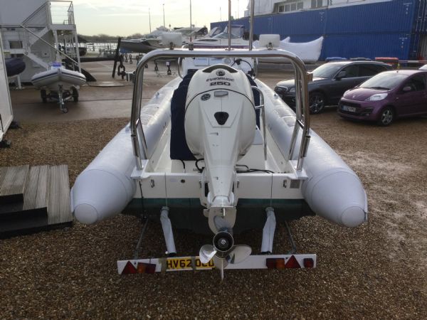 Boat Details – Ribs For Sale - Used Ballistic 7.8m RIB with Evinrude 250HP ETEC V6 Outboard Engine and Trailer