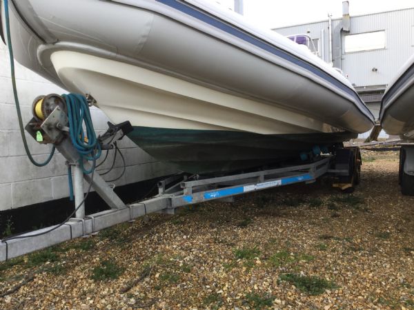 Boat Details – Ribs For Sale - Used Ballistic 7.8m RIB with Evinrude 250HP ETEC V6 Outboard Engine and Trailer