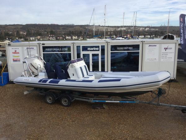 Boat Details – Ribs For Sale - Used Ballistic 7.8m RIB with Evinrude 250HP ETEC V6 Outboard Engine and Trailer