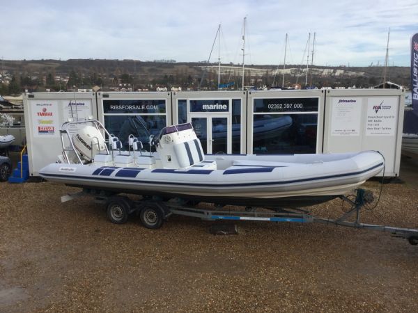 Boat Details – Ribs For Sale - Used Ballistic 7.8m RIB with Evinrude 250HP ETEC V6 Outboard Engine and Trailer