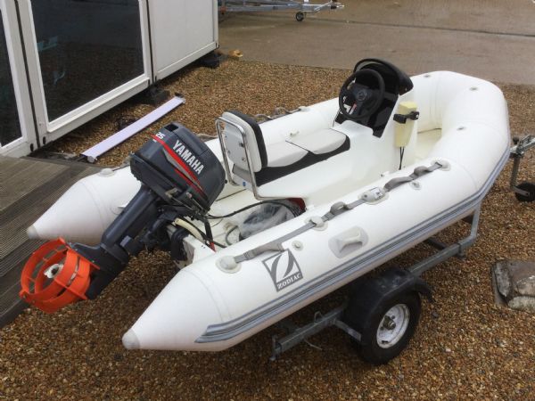 Boat Details – Ribs For Sale - Used Zodiac 3.4m RIB with Yamaha 25HP 2 Stroke Engine and Trailer