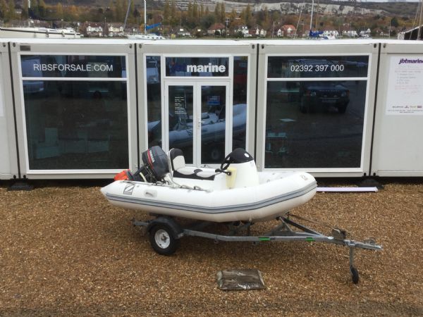 Boat Details – Ribs For Sale - Used Zodiac 3.4m RIB with Yamaha 25HP 2 Stroke Engine and Trailer