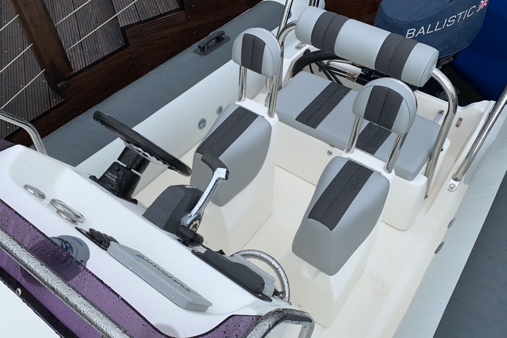 Boat Details – Ribs For Sale - Ballistic RIB 5.5 Evinrude ETEC 75 Two Stroke   2007 (Full refurb 2019)