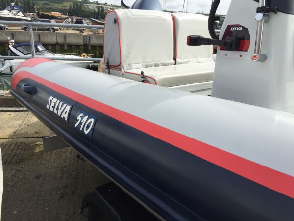 Boat Details – Ribs For Sale - Used Selva 5.1m RIB with Selva F60HP Outboard Engine and Bramber Roller Trailer