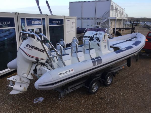 Boat Details – Ribs For Sale - Used Ballistic 7.8m RIB with Evinrude 250HP ETEC Outboard Engine