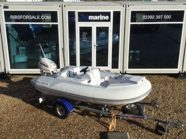 Boat Details – Ribs For Sale - Used Ballistic 3.4m RIB with Evinrude 40HP ETEC Outboard Engine and Trailer
