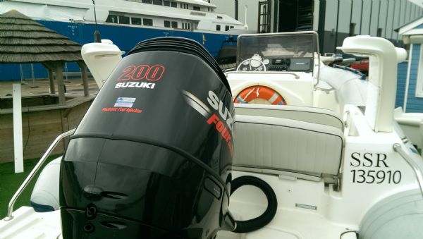 Boat Details – Ribs For Sale - Used Marlin 23 RIB with Suzuki DF 200HP Outboard Engine and Trailer