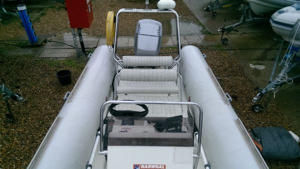 Boat Details – Ribs For Sale - Used Narwhal 5.8m Rib with Mariner 75HP Outboard Engine