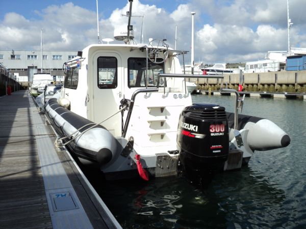 Boat Details – Ribs For Sale - Used 10m Cabin RIB with Suzuki DF 300HP Outboard Engine