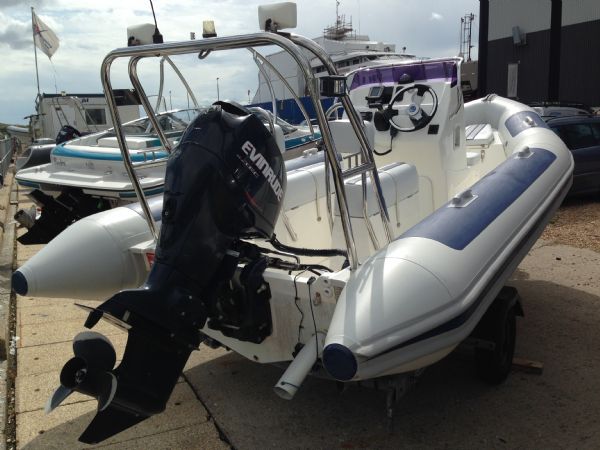 Boat Details – Ribs For Sale - Ballistic 5.5m RIB with Evinrude 90HP ETEC Outboard and Trailer