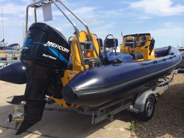 Boat Details – Ribs For Sale - Solent 6.5m RIB with Mercury 150HP Engine and Trailer