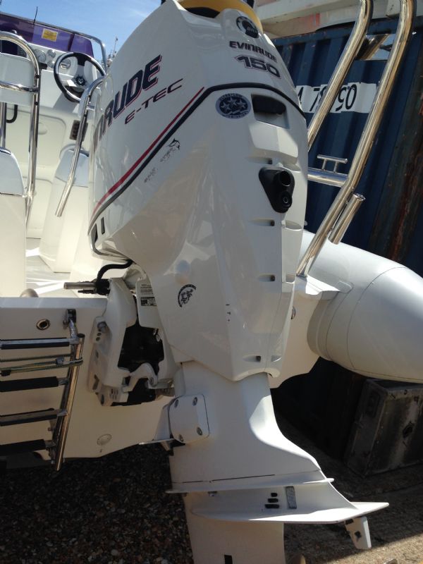 Boat Details – Ribs For Sale - Ballistic 6.5m RIB with Evinrude 150HP ETEC Outboard Engine and Roller Trailer