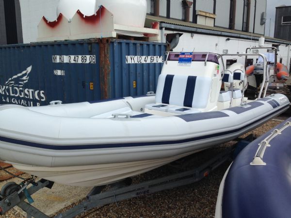 Boat Details – Ribs For Sale - Ballistic 6.5m RIB with Evinrude 150HP ETEC Outboard Engine and Roller Trailer
