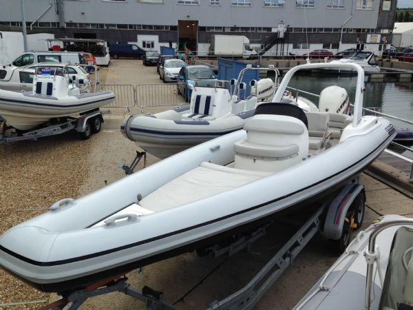 Boat Details – Ribs For Sale - Pascoe SR7 RIB with Evinrude 250HP ETEC Outboard and Roller Trailer