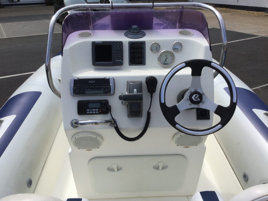 Boat Details – Ribs For Sale - Used Ballistic 5.5 RIB with Evinrude ETEC engine and trailer.