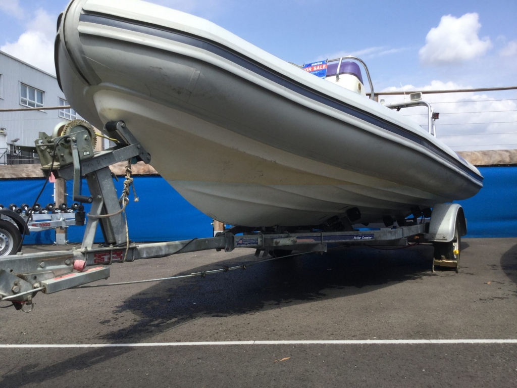 Boat Details – Ribs For Sale - Used Ballistic 5.5 RIB with Evinrude ETEC engine and trailer.