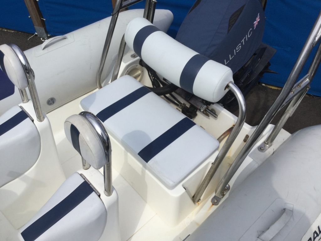 Boat Details – Ribs For Sale - Used Ballistic 5.5 RIB with Evinrude ETEC engine and trailer.