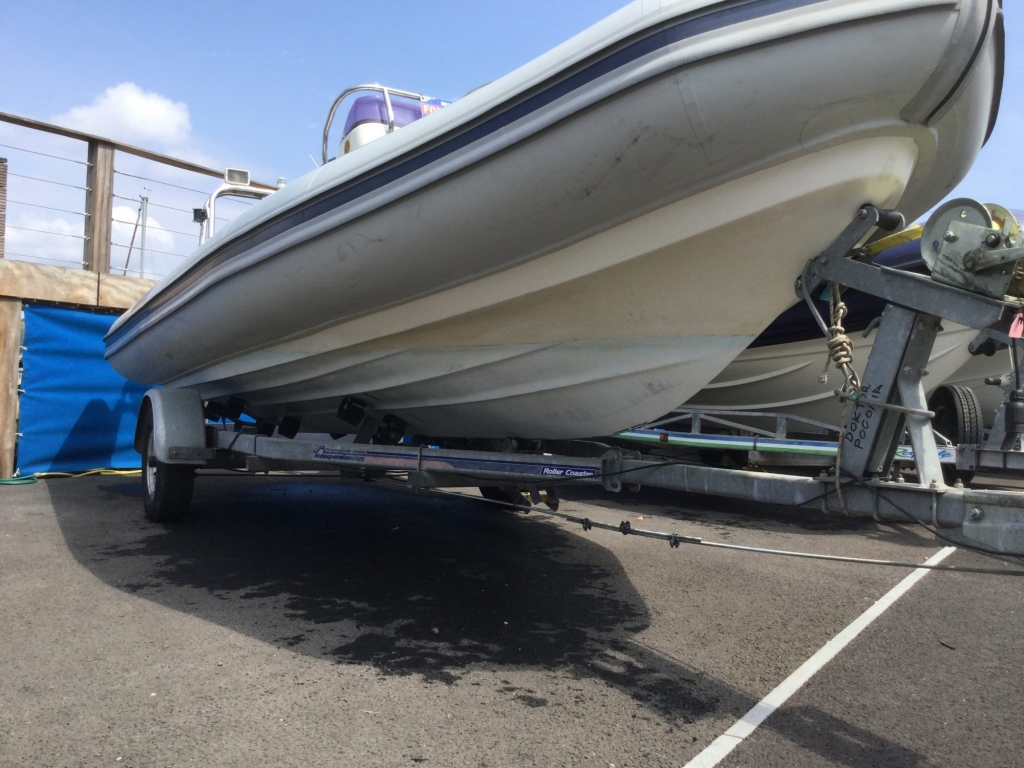 Boat Details – Ribs For Sale - Used Ballistic 5.5 RIB with Evinrude ETEC engine and trailer.