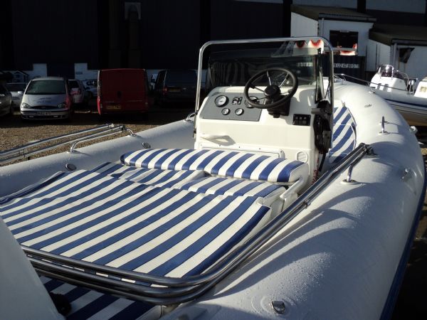 Boat Details – Ribs For Sale - Zodiac Medline II RIB with Honda 150HP 4 Stroke Outboard Engine and Roller Trailer