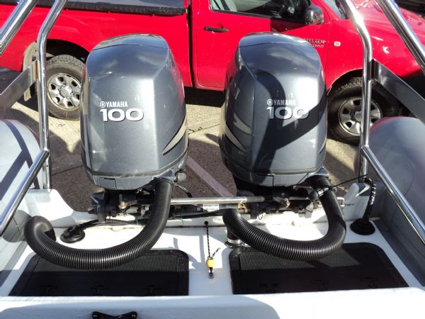 Boat Details – Ribs For Sale - Used Northcraft 9.0m with Twin Yamaha 100HP 4 Stroke Outboards and Trailer