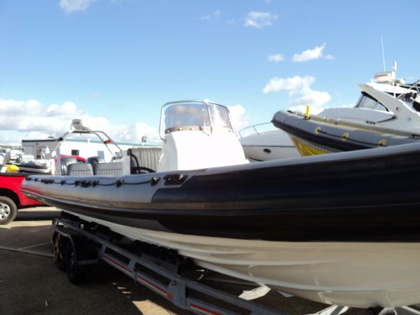 Boat Details – Ribs For Sale - Used Northcraft 9.0m with Twin Yamaha 100HP 4 Stroke Outboards and Trailer