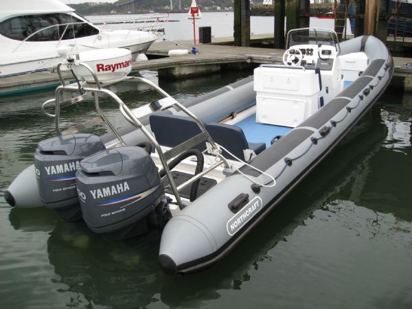 Boat Details – Ribs For Sale - Used Northcraft 9.0m with Twin Yamaha 100HP 4 Stroke Outboards and Trailer