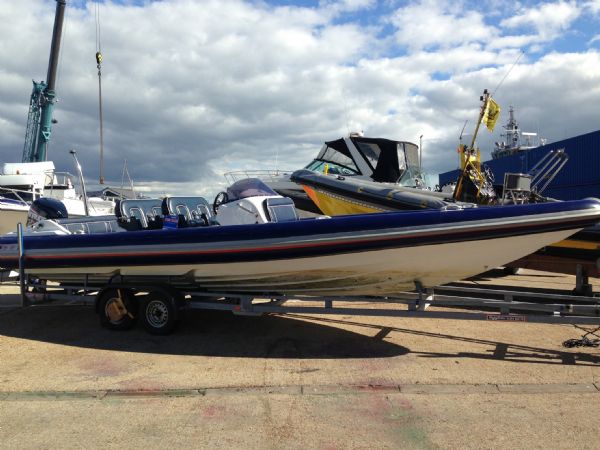 Boat Details – Ribs For Sale - Revenger 29 RIB with Evinrude 250HP ETEC High Output Outboard Engine and Trailer
