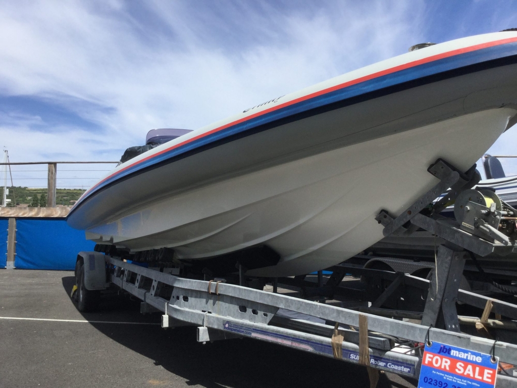 Boat Details – Ribs For Sale - Used Cougar R9 with Steyr 256 Turbo Diesel Engine and trailer.