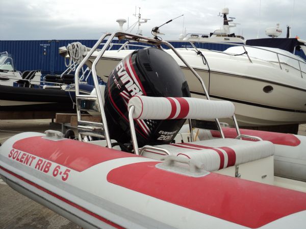 Boat Details – Ribs For Sale - Solent 6.5m RIB with Evinrude 200HP High Output Engine and Trailer