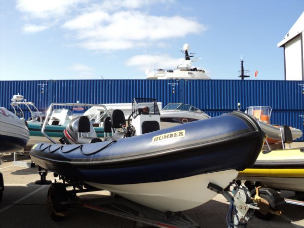 Boat Details – Ribs For Sale - Used Humber Destroyer 5.5m RIB with Mariner 90HP Optimax Engine and Trailer