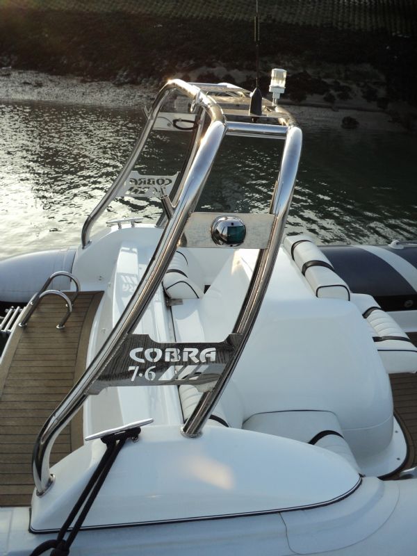 Boat Details – Ribs For Sale - Cobra 7.6m RIB with Yamaha me422sti Inboard Diesel Engine