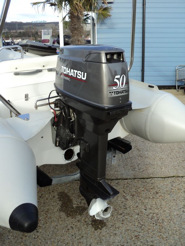 Boat Details – Ribs For Sale - Tigershark 4.3m with Tohatsu 50HP 2 Stroke Outboard Engine