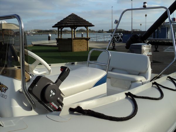 Boat Details – Ribs For Sale - Tigershark 4.3m with Tohatsu 50HP 2 Stroke Outboard Engine