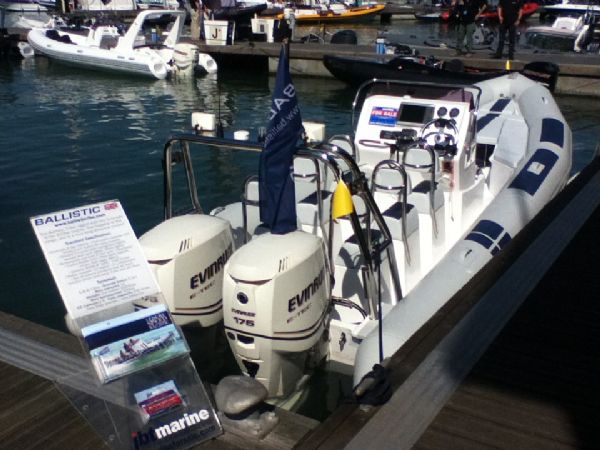 Boat Details – Ribs For Sale - Ballistic 7.8m Twin Rig RIB with Twin Evinrude ETEC 175HP Outboard Engines and Trailer