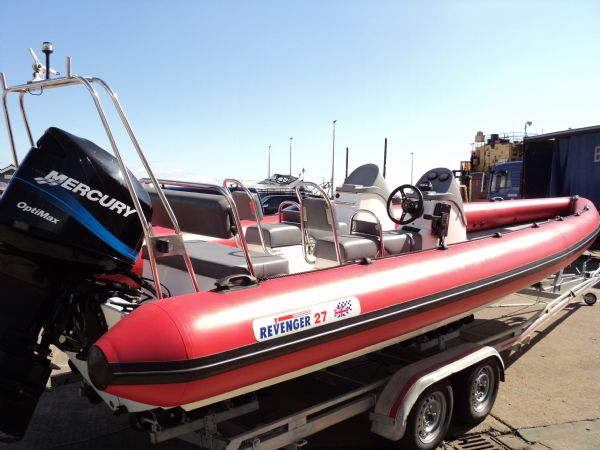 Boat Details – Ribs For Sale - Revenger 27 RIB with Mercury Optimax 225HP Outboard Engine