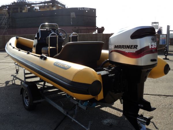 Boat Details – Ribs For Sale - Used Leeway 6.3m RIB with Mariner 135HP Outboard Engine