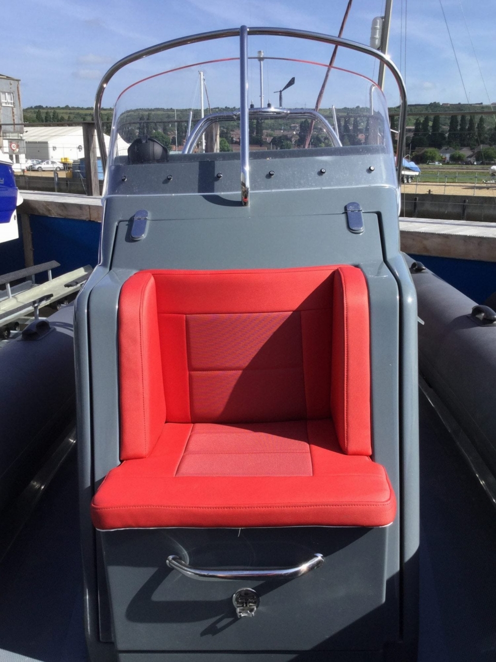 Boat Details – Ribs For Sale - Used Shearwater Cutter Custom 6.8 RIB with Evinrude ETEC 250hp V6 Engine.