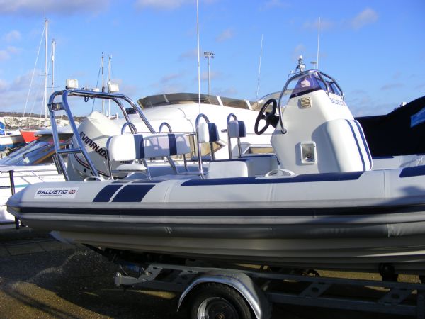 Boat Details – Ribs For Sale - Used Ballistic 6.5m with Evinrude 175HP ETEC Outboard Engine