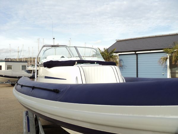 Boat Details – Ribs For Sale - Shearwater 7.5m Cabin RIB with Mercury Optimax 200HP Engine