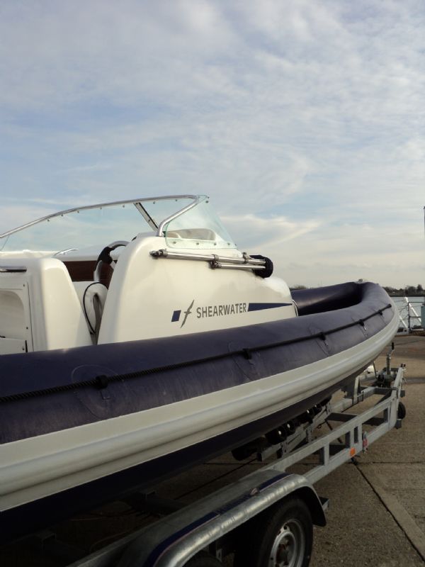 Boat Details – Ribs For Sale - Shearwater 7.5m Cabin RIB with Mercury Optimax 200HP Engine