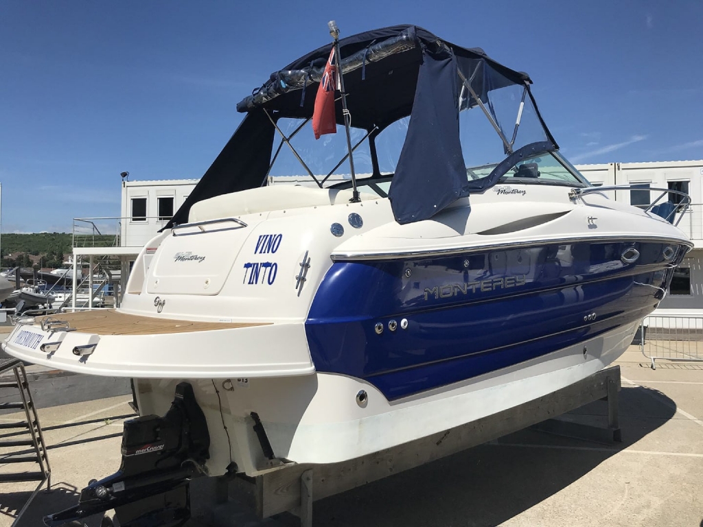 Boat Details – Ribs For Sale - Used Monterey 245 Sports cruiser fitted with Mercruiser 350 MAG V8 engine