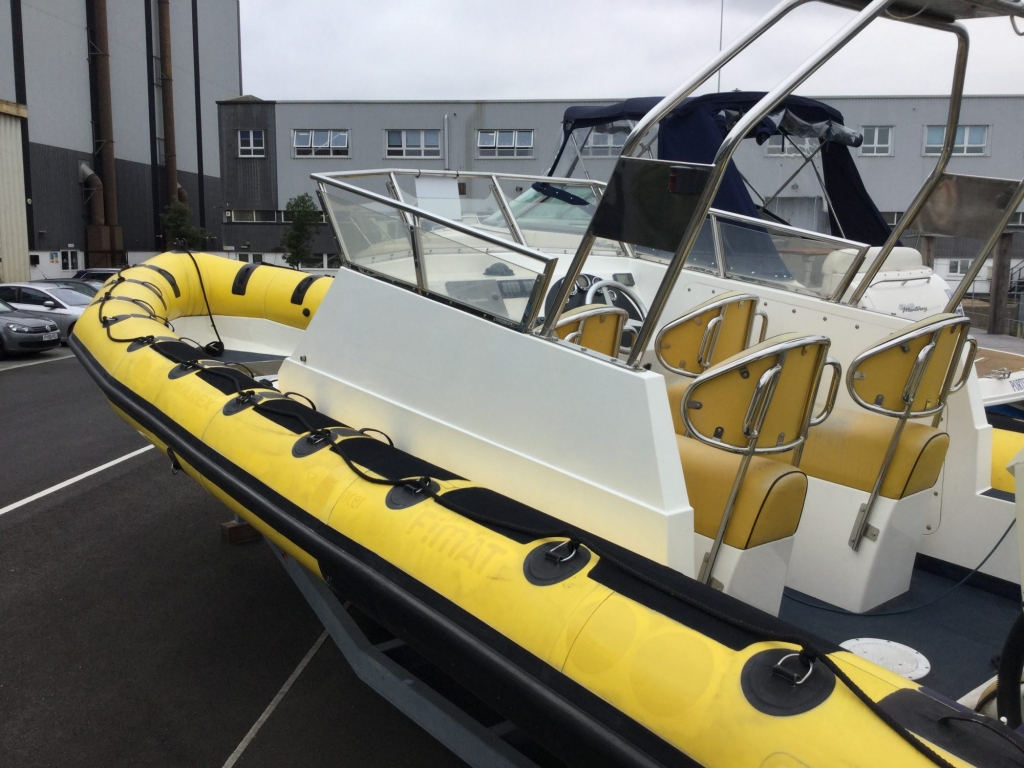 Boat Details – Ribs For Sale - Used Ribcraft 8.8 RIB with Twin Evinrude ETEC 300 Engines