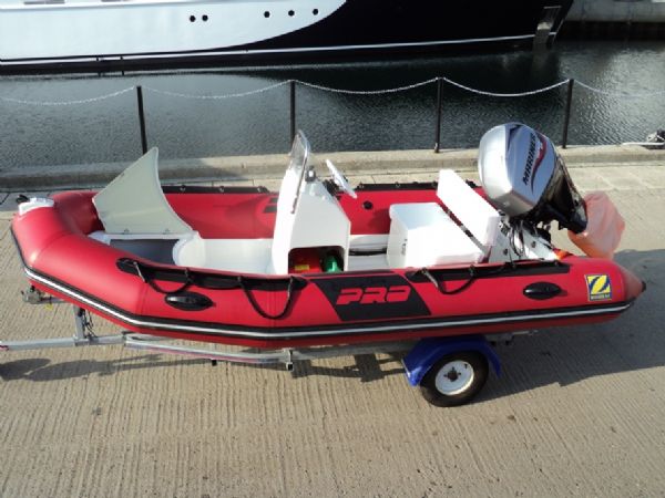 Boat Details – Ribs For Sale - Zodiac Pro 7 4.2m RIB with Mariner 50HP 4 Stroke Outboard Engine