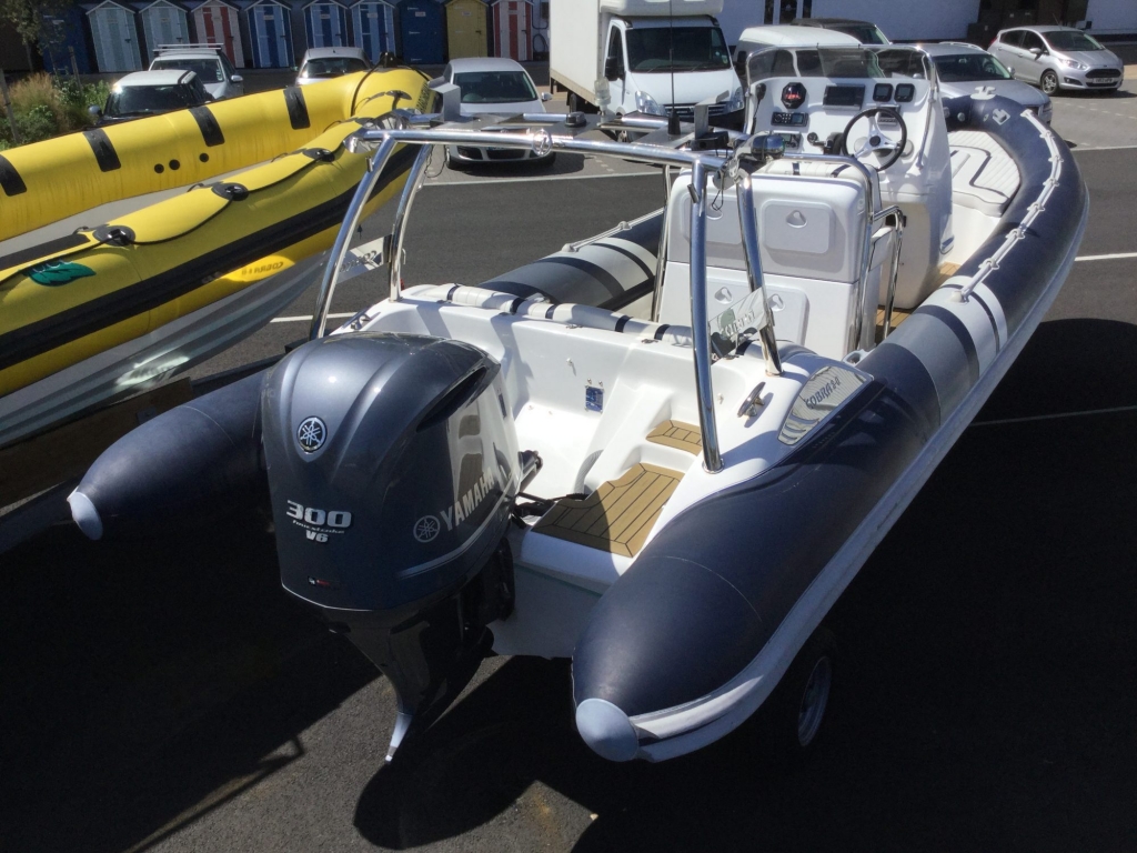 Boat Details – Ribs For Sale - Used Cobra 8.0 RIB with Yamaha F300 engine.