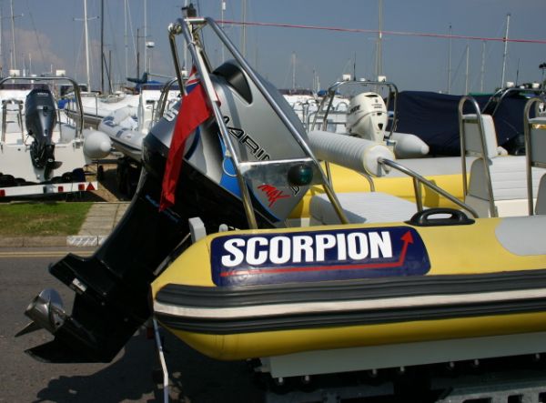 Boat Details – Ribs For Sale - Used Scorpion 7.5m RIB with Mariner Optimax 225HP Engine